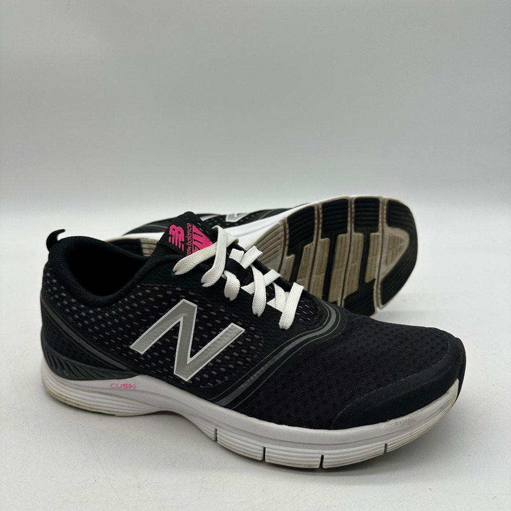 New Balance 711 WX711BW Womens Size 8 Sneakers Black Pink Cush+ Training Shoes - Picture 3 of 10